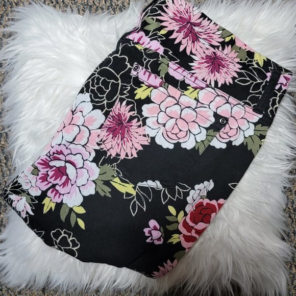 Terra & Sky Floral Peony Women's Plus Size Full Length Super Soft Jeggings 1X - Picture 13 of 15